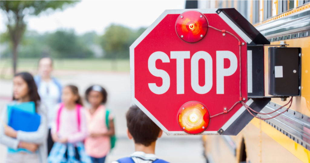 east texas school bus with stop sign